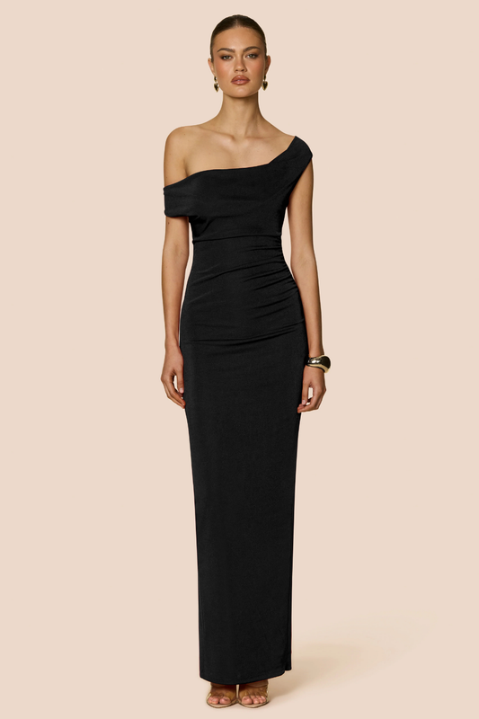 CRUSH DRAPE GOWN